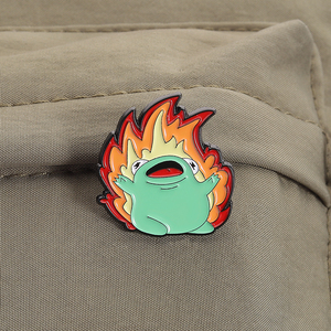 Lustige flammende Spud Emaille Pin Feuer Kartoffel mit Zitat das würzige Brosche Schmuck Geschenk für Freunde Großhandel - Product Image 3