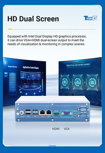 Nhỏ gọn không quạt nhôm Linux máy tính công nghiệp i3/i5/i7 5 LAN USB RS232/RS485 VGA win11 Modular nhúng PC DC 12-36V - Product Image 5