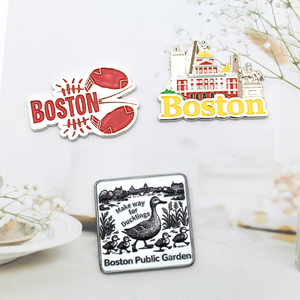 Aimant de réfrigérateur en métal personnalisé de la ville de Boston en gros, cadeau personnalisé, aimant de réfrigérateur en alliage de zinc avec drapeau américain pour les souvenirs de <span class=keywords><strong>voyage</strong></span> aux États-Unis - Product Image 5