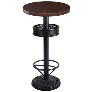 Table de bar en fer forgé, chaise haute, de style nordique, pour salon de thé et café