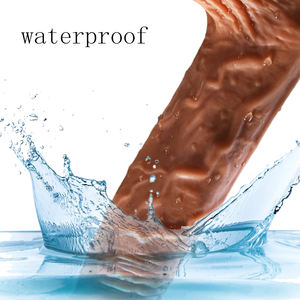 Вибратор-дилдо из мягкого ПВХ и жидкого силикона с эффектом нагрева, водонепроницаемый, для анального использования, с присоской, для мужчин/женщин - Product Image 5