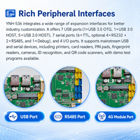 Placa Base para Terminal Biométrico YNH 536 2026 RK3576 6TOPS Táctil 4G WiFi 6 para Sistemas Inteligentes de Acceso e Identidad