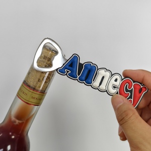 Abridor de Botellas de Cerveza de PVC Suave, Abridor Magnético Personalizado con Diseño Troquelado para Recuerdos de Viaje - Product Image 2