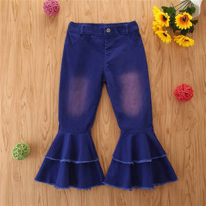 Pantalones Vaqueros de Pierna Ancha para Niñas, Pantalones de Mezclilla Largos para Bebés y Niños Pequeños, Pantalones Casuales de Moda para Primavera y Otoño - Product Image 4
