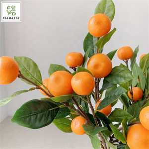 Nhân Tạo <span class=keywords><strong>Mandarin</strong></span> Orange Chi Nhánh Trang Trí Nội Thất Trái Cây Nhà Cửa Hàng Nhà Hàng Lễ Hội Trang Trí Đám Cưới - Product Image 3