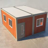 Maisons conteneurs modulaires en panneaux sandwich avec assemblage rapide, design détachable, toit pointu pour usage résidentiel ou entrepôt