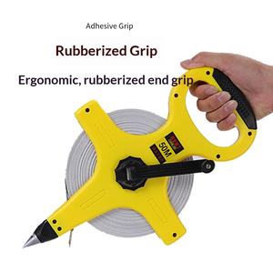 Ruban à mesurer en acier auto-enroulant de 50 m, 30 m, 100 m, métrique, construction, ingénierie, cadre en acier, règle manuelle, coque en plastique - Product Image 5