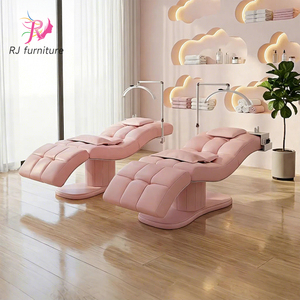 Camas de masaje facial curvas eléctricas inteligentes RONGJIA, camas de belleza para extensiones de pestañas, muebles para salón de belleza - Product Image 1