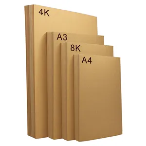 300g A3 A4 Laser Inkjet Printer Brown Paper Sheets Cardboard Paperboard DIY Wholesale Craft Drawing Art Paper Thick Kraft Paper