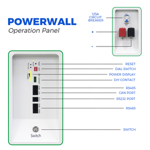 Power Wall 5kWh <b>Battery</b> 51.2V 100Ah Split IP65 LCD Solar Off Grid Storage System 51.2V 100Ah 10kw Lithium <b>Battery</b> <b>48v</b> 5kw 10kw 2 - Product Image 4