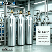 Gas Nitrógeno de Grado Industrial N2 5N 99.999% para Corte y Soldadura Láser en Cilindro de 47L 50L
