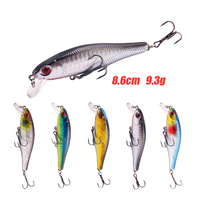 Big Minnow Appât artificiel dur 8.6cm Leurre de pêche méné coulant