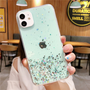 <span class=keywords><strong>Cover</strong></span> per <span class=keywords><strong>iPhone</strong></span> 17 Pro Max in <span class=keywords><strong>Silicone</strong></span> con Glitter a Stella, Accessorio Morbido in TPU Trasparente, Regalo per Lei - Product Image 5
