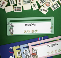 Détecteur de ligne de Mahjong américain, en acrylique transparent, pièce unique, accessoire de jeu mignon et pastel pour jeux de table, produit phare