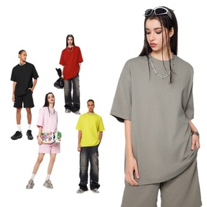 Vente en gros T-shirt vierge de haute qualité 230gsm à épaules tombantes T-shirt en coton lourd surdimensionné T-shirts personnalisés pour hommes - Product Image 4