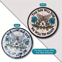 Patch en tissu brodé personnalisé, adapté à la repassage ou à la couture sur les vêtements, les sacs à dos, les sacs en toile, les vestes, parfait pour les cadeaux