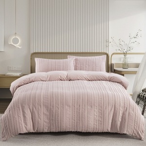 Parure de lit personnalisée 3 pièces en textile de maison, motif sculpté, taies d'oreiller kaki, housses de couette en polyester <span class=keywords><strong>240x260</strong></span> - Product Image 2