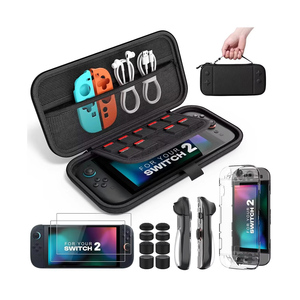 Nuevo Estuche Protector de Viaje Rígido de EVA para <span class=keywords><strong>Nintendo</strong></span> <span class=keywords><strong>Switch</strong></span> 2 OLED con 10 Ranuras para Tarjetas de Juego, Impermeable y Resistente a Golpes - Product Image 1