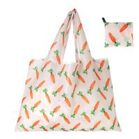 Sacs fourre-tout pliants réutilisables et imperméables en nylon Sacs d'épicerie pliables Sacs d'épicerie personnalisés avec pochette