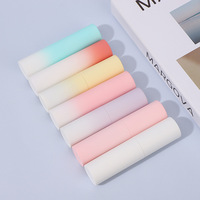 Haute qualité Macaron dégradé couleur verre 8ml voyage rétractable rotatif vaporisateur avec buse en argent