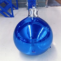 Ballon gonflable réutilisable en PVC Bole Ark de 2 pieds, ornement de Noël, pompe à air électrique, boule miroir imperméable, couleurs personnalisables