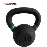 Vente en gros d'usine - Kettlebell en fonte revêtue de poudre de 4-32 kg (5-70 lb) pour la musculation à domicile