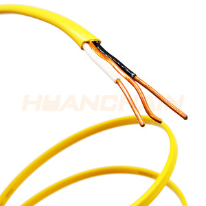 600 В 12/2 12AWG 2 проводник Изолированная Куртка Желтый строительный провод с ПВХ изоляцией для подземного применения - Product Image 2