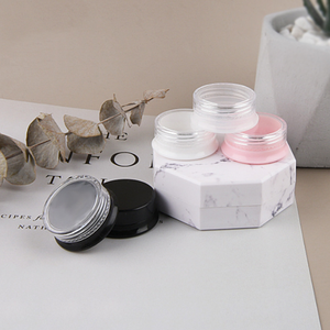 5 Gam Phẳng Nhựa Jar, Eye Shadow Jar, Hồng Trắng Trong Suốt Đen Eye Cream <span class=keywords><strong>Container</strong></span> - Product Image 2