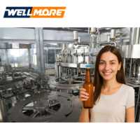 Machine automatique 3 en 1 pour le lavage, le remplissage et le bouchage de bouteilles en verre, ligne d'embouteillage à haute vitesse pour la bière, le vin, les spiritueux, les liqueurs et les boissons