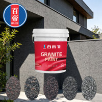 Peinture acrylique effet pierre pour revêtement de bâtiment imitation granit, peinture texturée effet granit