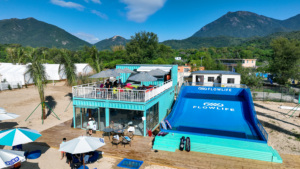เครื่องทำคลื่น HAVOSPARK FlowRider แบบเคลื่อนย้ายได้ สองเลน สำหรับใช้ในร่มและกลางแจ้ง ทำจากแผ่นเหล็ก ระบบไหลเวียนน้ำเชิงพาณิชย์ - Product Image 5