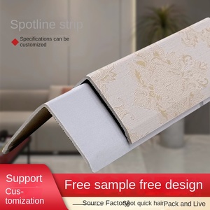 Protection d'angle en <span class=keywords><strong>PVC</strong></span> pour panneau mural, bande de bordure en forme de L à angle droit, design moderne minimaliste américain, garantie 3 ans, directement de l'usine - Product Image 5