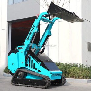 Infront 450 Mini chargeuse compacte télécommandée Mini-tracteur multifonctionnel Mini chargeuse à chenilles Skid Steer à vendre - Product Image 4