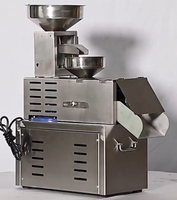 Presse à huile automatique en acier inoxydable, machine à huile froide pour l'extraction d'huile de ricin, de noix de coco, de lin, d'arachide, de tournesol, d'olive