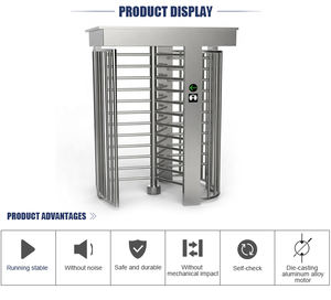 Mécanisme de tourniquet pleine hauteur automatique de haute qualité interface de Communication support de porte de tourniquet de porte de passage rapide RFID - Product Image 6