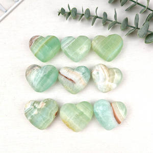 Piedra de Calcita Caribeña Natural de Alta Calidad, Pulida, para Sanación, Feng Shui, Artesanía, Decoración del Hogar, Piedra de Corazón, Piedra de Palma - Product Image 3