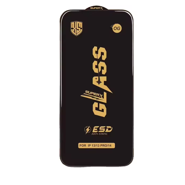 ESD Mobile Phone Tempered Glass Screen Protector 3D Radian 9H Hardness for Xiaomi Redmi Note 13 Oppo for iPhone 11 14 Pro 12 15