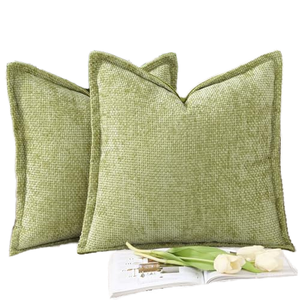 Thick Cotton High Quality Cushion <b>Cover</b> <b>for</b> <b>Sofa</b> Home Decor Solid Color Available Throw Pillow Case Wholesale Supplier - Product Image 1