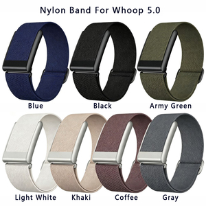 Bracelet de remplacement sport en acier inoxydable et nylon pour bracelet intelligent Whoop 5.0 / Whoop MG - Product Image 6