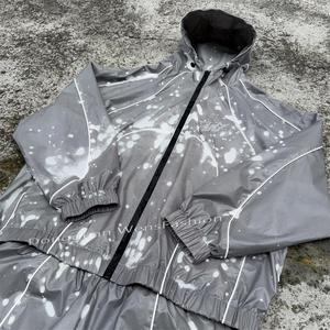 Vestes coupe-vent réfléchissantes qui brillent dans le noir, activées par la chaleur, à changement de couleur, réactives à la température de l'eau et ensembles de pantalons - Product Image 4