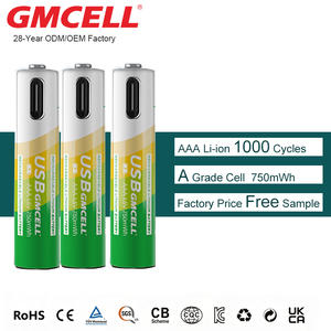 Batería recargable GMCELL AAA Ni-Mh de 1000 mAh, batería recargable de iones de litio de 1000 ciclos, celda de grado A para electrónica de consumo - Product Image 4