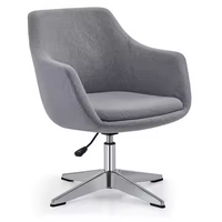 Chaise de conférence moderne en tissu, pivotante, pour visiteurs, réglable en hauteur, pour réunions de bureau