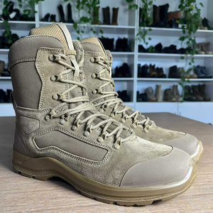 Bottes de randonnée tactiques en daim SFA1 Definite Malaysia, couleur marron, chaussures de trekking de terrain, chaussures de sécurité personnalisées. - Product Image 3