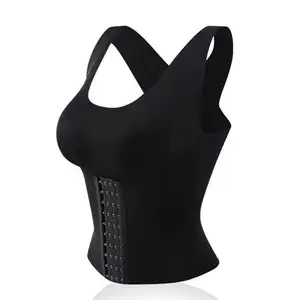 High Quality Women Mesh Lingerie Cinturilla Moldeador De Cuerpo Breast Waist Shaper Body Shaping Bra Shapewear Top Faja Corset