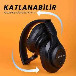 Auriculares Bluetooth Plegables Ajustables <span class=keywords><strong>M6</strong></span> Plus, Compatibles con Tarjeta TF, Música, Almohadillas de Cuero Suave, Auriculares Inalámbricos y con Cable TWS - Product Image 5