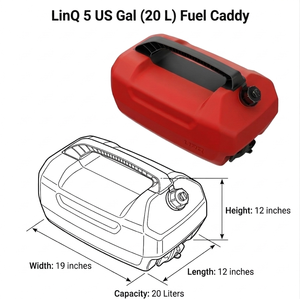 Réservoir de carburant <span class=keywords><strong>Seadoo</strong></span> PWC LinQ 5 gallons, bidon de carburant portable pour jet ski 20L avec poignée pour <span class=keywords><strong>Spark</strong></span> 90 - Product Image 1