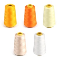 Fil à coudre 100% polyester teint sur mesure par le fabricant, 40/2, marque personnalisée Chine Zhejiang