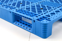 Grande palette en plastique à grille bleue, grands bacs en plastique, bac en plastique pour entrepôt