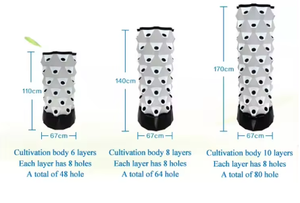 One-One Price <b>Hydroponic</b> Pineapple <b>Tower</b> with Durable and Stable Structure Featuring Pump As Core Component - Product Image 3