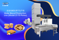 90-270kgs/h 27 moule biscuit chaîne de production entière machine à gaufres gaufrier commercial équipement de boulangerie équipement de cuisson